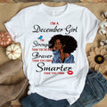 I'm December girl melanin t shirt December birthday shirts, a queen was born in December, December afro shirt T shirts for Woman