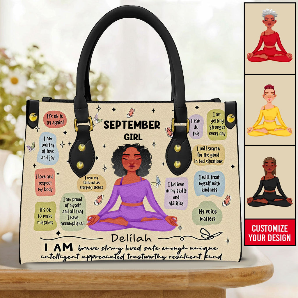 Personalized Leather Bag - September Birthday Gifts, Queen Was Born In September