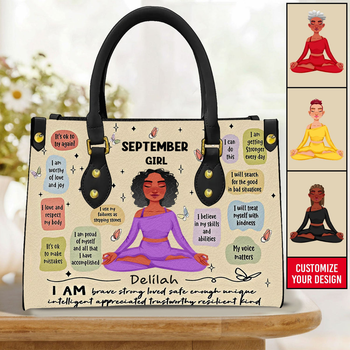 Personalized Leather Bag - September Birthday Gifts, Queen Was Born In September